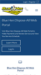 Mobile Screenshot of bluehendisposal.com